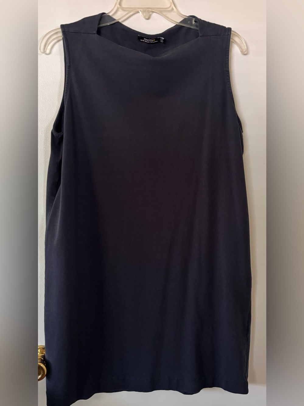 Kate Spade Saturday Classic Navy Sleeveless Shift Dress Large
